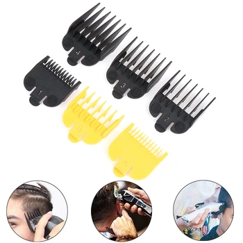 

2/4pcs/set Professional Cutting Guide Comb Multiple Sizes Metal Limited Combs Hair Clipper Cutting Tool Drop Shipping
