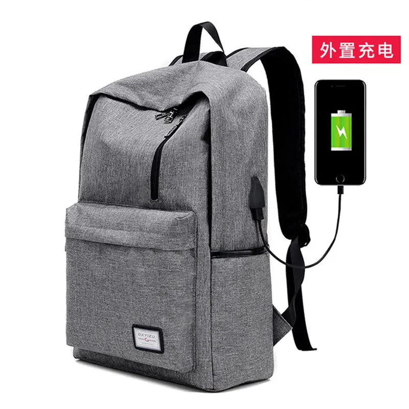 

New Style Middle School Students Backpack Business Computer Backpack School Bag Travel Men USB Charging Backpack