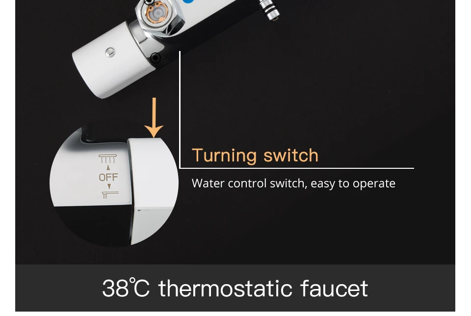 GAPPO смеситель для душа s Термостатический смеситель для ванной, смеситель для ванны, смеситель для ванны, настенный дождевой душевой набор, смесители