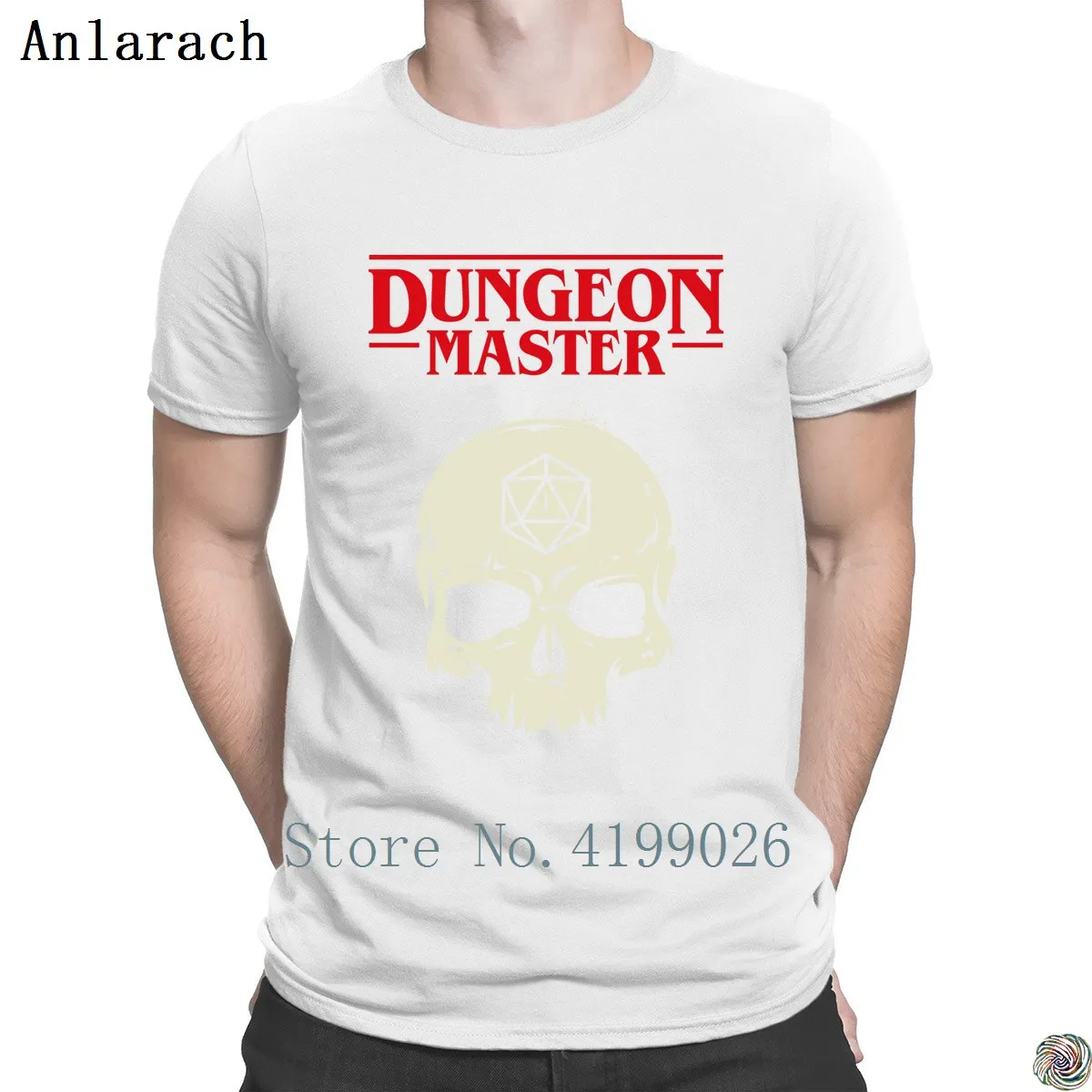 Dungeon Master DM D20 Dice Slaying драконы футболки awesome Индивидуальные футболка для мужчин весна осень Базовая одноцветная Футболка Винтаж