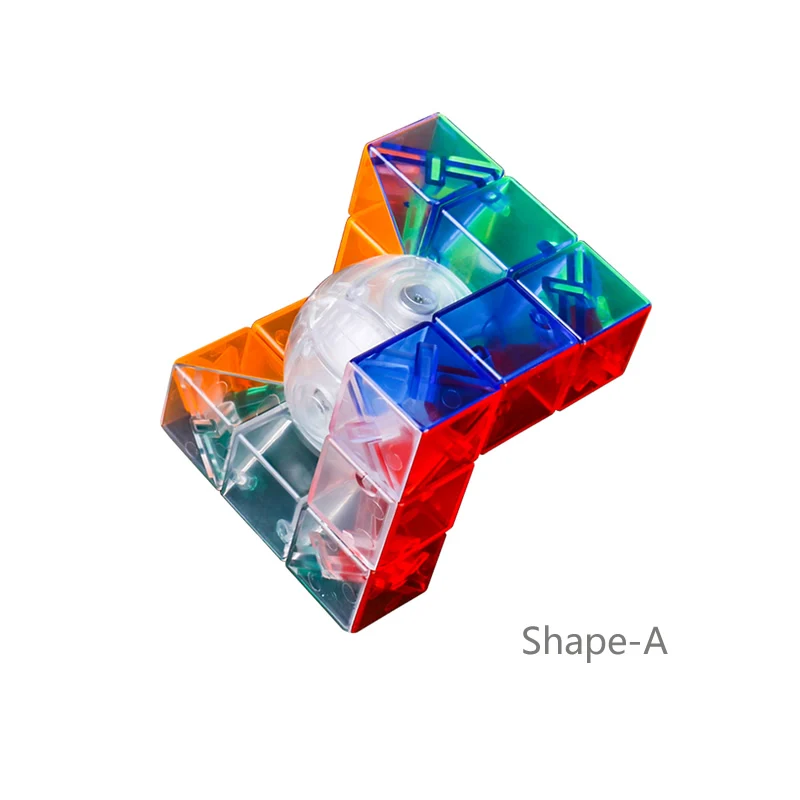 Высококачественный Магический кубик MoYu GEO Stickerless speed Puzzle Рождественский подарок идеи детские игрушки - Цвет: Shape-A