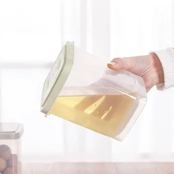 

New Square Sealed Transparent Food Storage Box Kitchen Moistureproof Freshness Cereals Stackable Container Storage Tanks with Sp