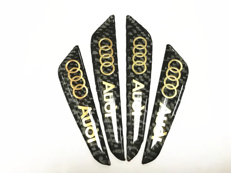Подходит для Audi наклейки на бампер из углеродного волокна автомобиля Doot Anticollision Артикул Scuff изменение украшения Audi для мужчин Бянь Цзяо Decorat