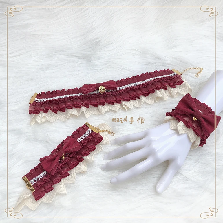 a set Астрология кошка полный набор для волос лента красный черный поколение кошачий ушной волос лента bnt - Цвет: a set