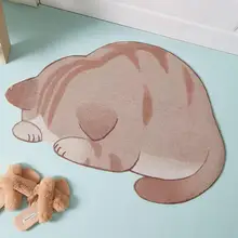 3D принтованный спальный Кот полиуретановый Коврик для прихожей дверной проем ковер для гостиной спальни Противоскользящие коврики для кухни балконные коврики Tapete