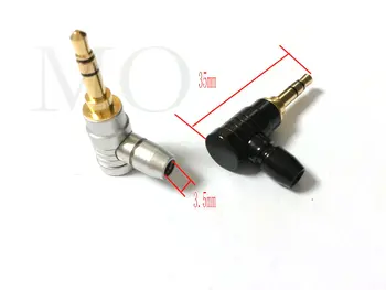 

100pcs lot copper 1/8 "3.5mm Stereo Right Angle Audio Plug for music player