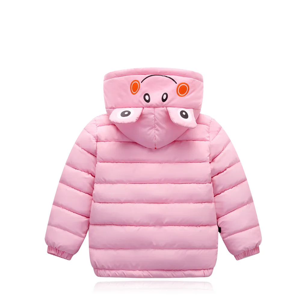PRYDYC/зимняя куртка для маленьких мальчиков и девочек теплая плотная одежда с капюшоном и рисунком животных, размеры 2 t, Длинная Верхняя одежда для детей# Aug