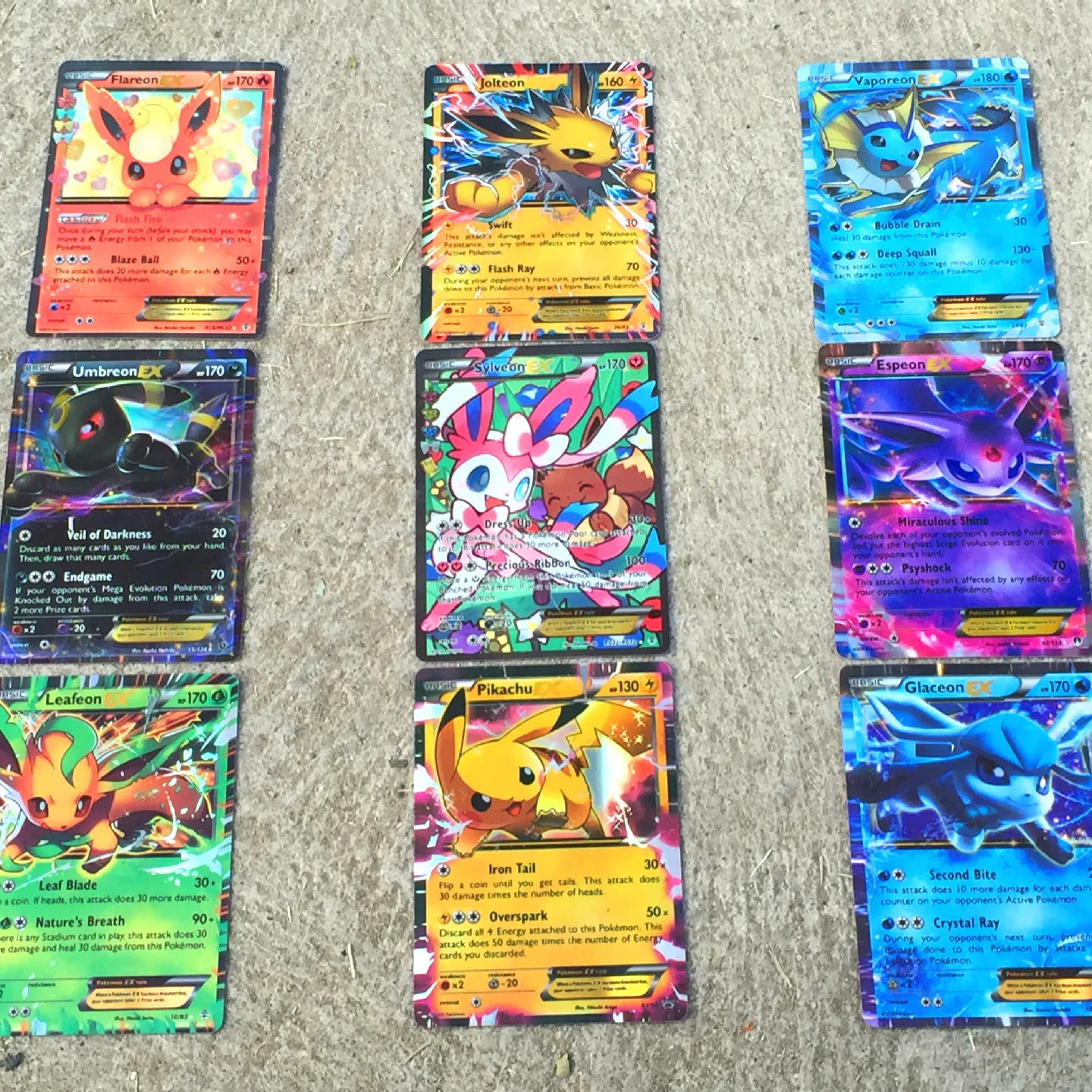 9ピース セットポケモンフラッシュカードイーブイピカチュウシャワーズおもちゃ趣味趣味グッズゲームコレクションアニメカード子供のための Game Collection Cards Aliexpress