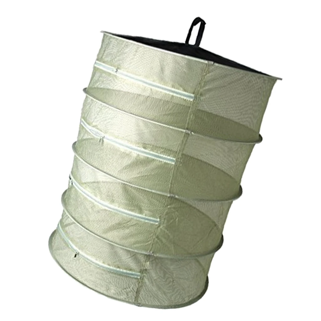 Collapsible Herb Drying Net Dryer Mesh Drying Rack Tray with Zipper
