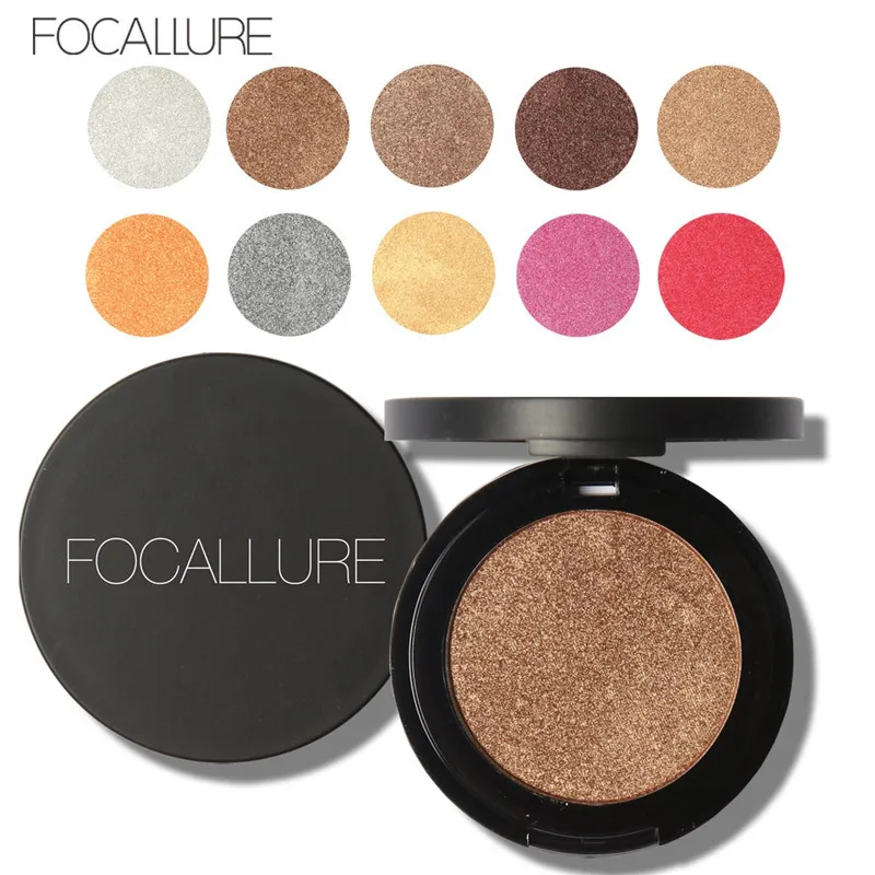 Focallure 33 цвета блестящие тени для век порошок металлические макияж свободные