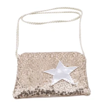 Маленький кошелек с блестками для девочек, детский Звездный держатель денег бумажник, сменный кошелек, держатель для карт, ключей, денег, сумка на молнии, женская сумка