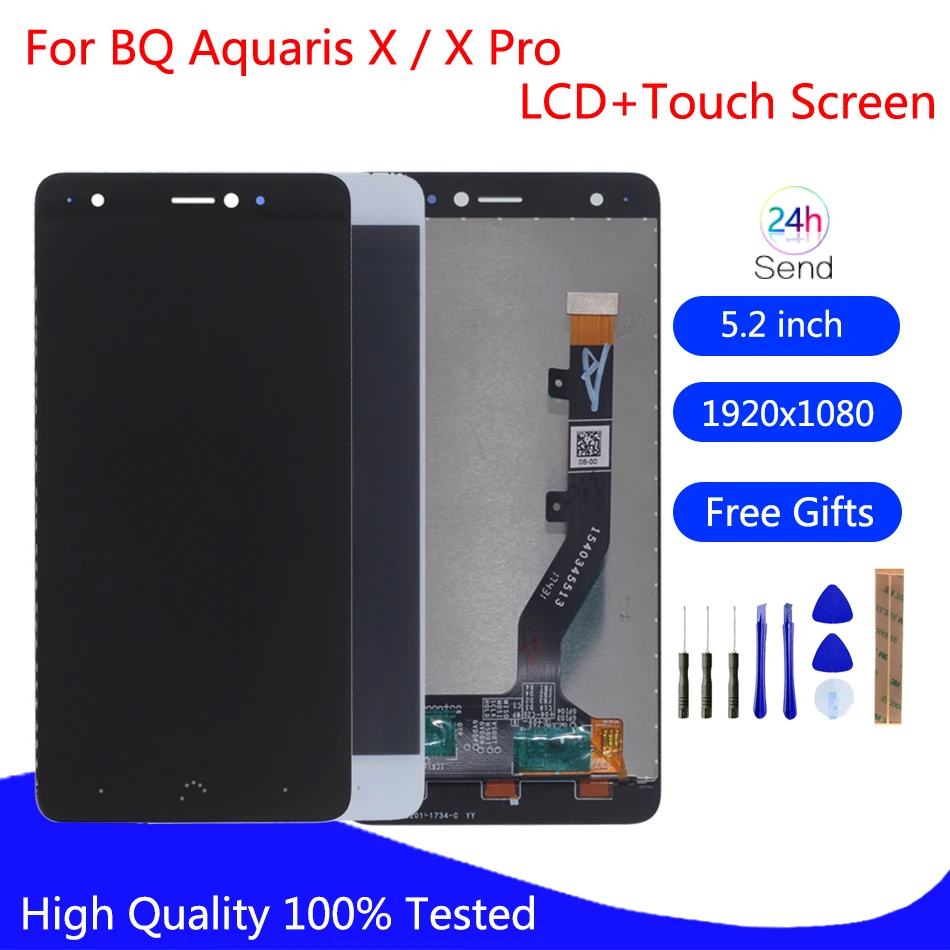 Оригинальный для BQ Aquaris X ЖК-дисплей Дисплей сенсорный Экран планшета мобильный