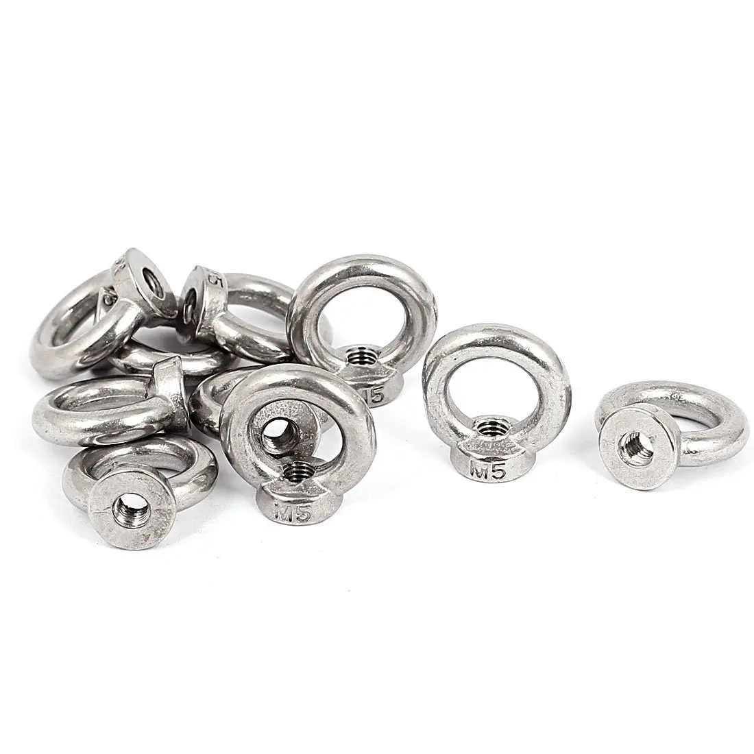 

M5 Female Thread Metal Lifting Eye Nuts Ring 10pcs