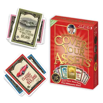 

Family Adult Board Game Cover Your Assets Playing Cards Cover Compatible Get Together Table Game Card Child Gift In Stock