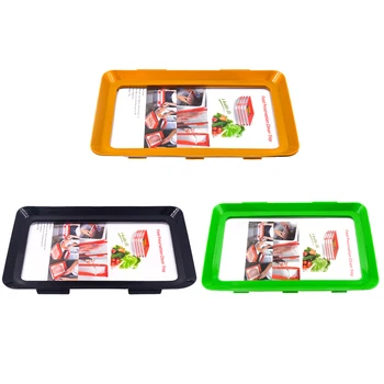 

Food Preservation Tray Reusable Plastic Keeping Fresh Spacer Container Refrigerator Microwave Kitchen Food Storage Plates