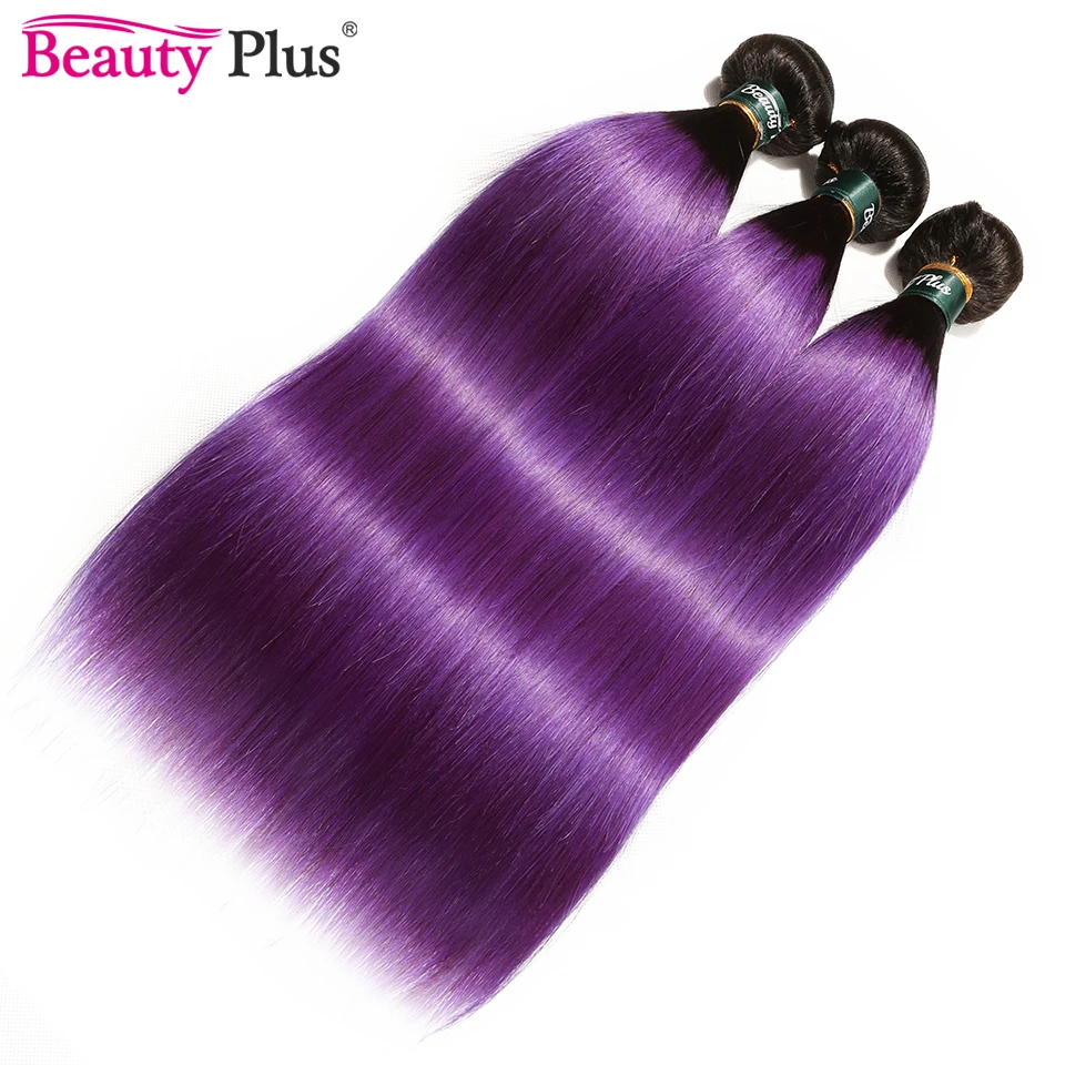 1 Bundle Deal Ombre Brazilian Straight Human Hair Weave Pre Colored 1B 99J Blue Green Purple Orange 30 Blonde Red 27 Hair Bundle
