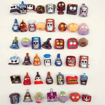 

5pcs/lot Random Clean Team Grossery Gang Flocked Color Change Anime Action Figures Toy Mini Collection Model Kids Toys Loose
