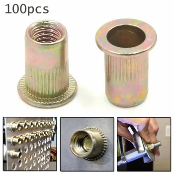 

Threaded Rivet nut Nutsert Carbon steel Fastener Tool Equipment 100pcs