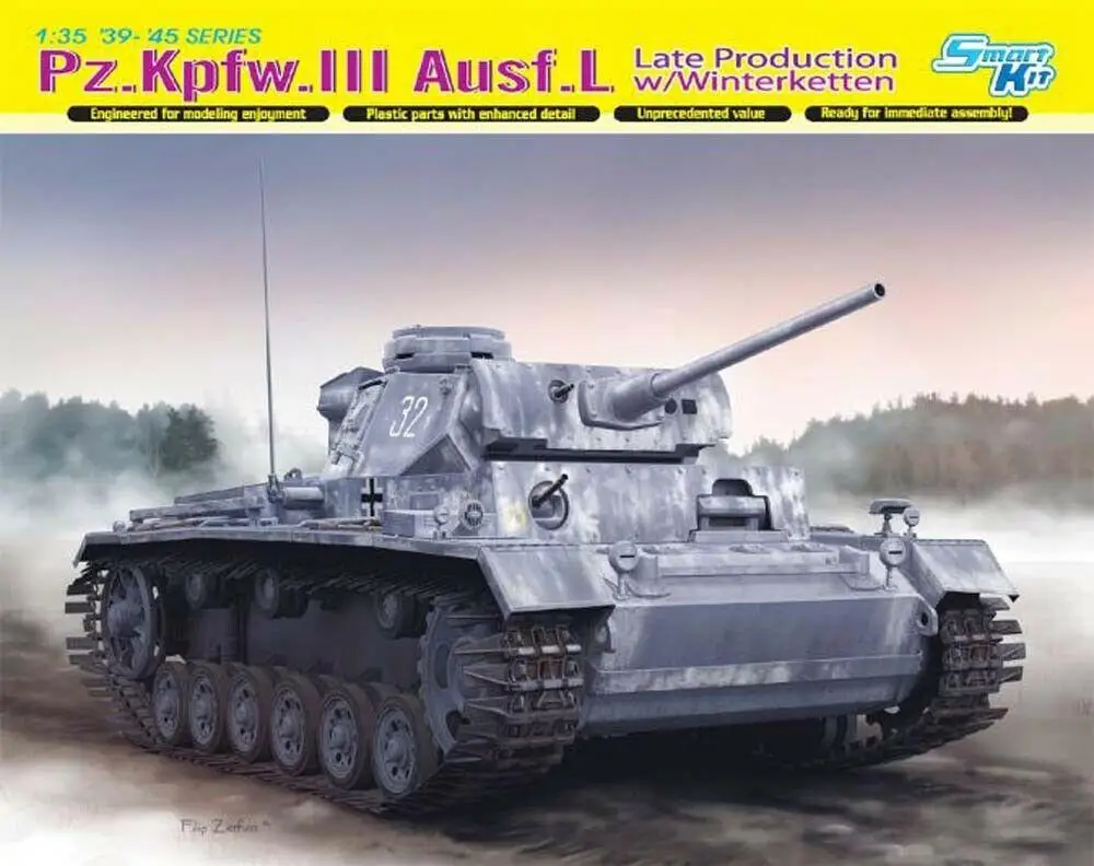 Dragon 6387 1:35 Panzer Pz.Kpfw.III Ausf.L позднее производство w/Winterketten |