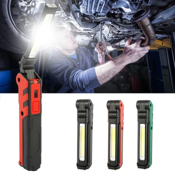

Rechargeable COB Work Light Portable Foldable Flashlight USB Rechargeable Outdoor Camping Light Emergency Night Light