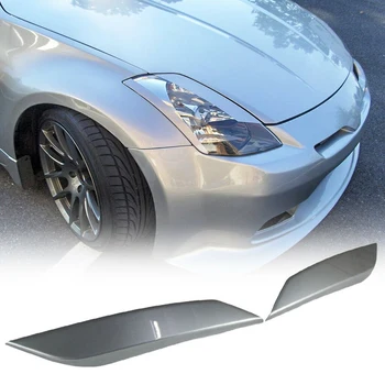 

2 Pcs Headlight Eyebrows Cover Sticker for Nissan 350Z 2 Door 03-08