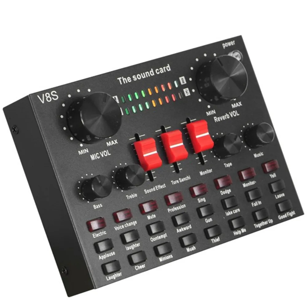 Tarjeta De Sonido De La Computadora Del Telefono Movil Ingles Tarjeta Inalambrica Bluetooth 4 1 Acompanamiento Musica Procesador De Audio Transmision En Vivo Para Mezclar