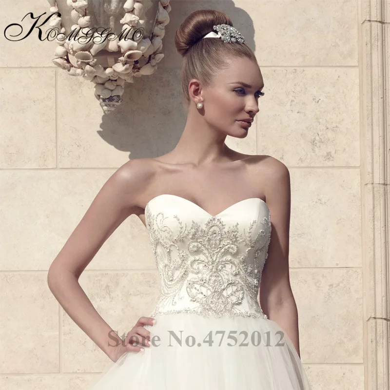 Vestidos De Novia Новое поступление свадебное платье без бретелек на заказ кружева аппликации с открытой спиной свадебное бальное платье