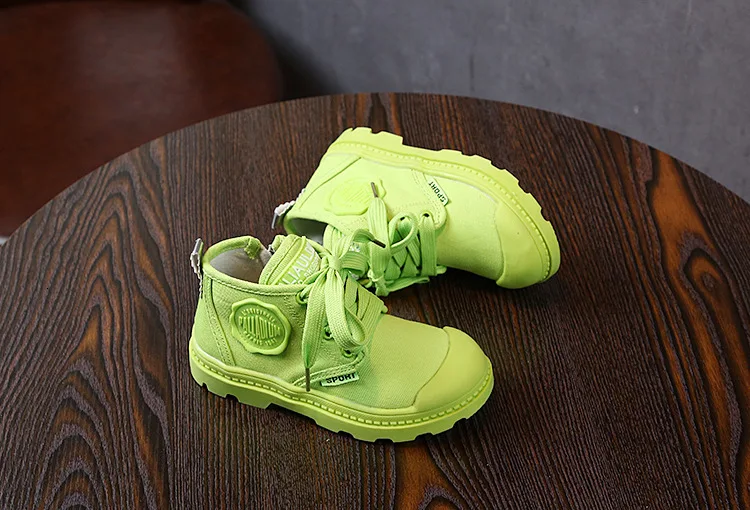 CNFSNJ Brand Designer Children Boys Shoes Breathable Girls Classic Style High Top Canvas Shoes Kids Comfortable Casual Shoes