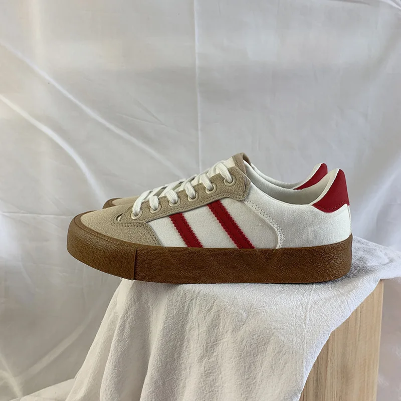 Spring Autumn Fashion Sneakers Women Shoes Canvas Lace-Up Breathable Zapatos De Mujer High Quality Flats Shoes for Women 2022