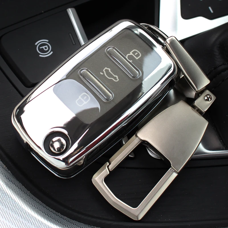 Чехол Kye для Vw Volkswagen Tiguan Passat Polo Skoda ABS чехол автомобильных ключей держатель с