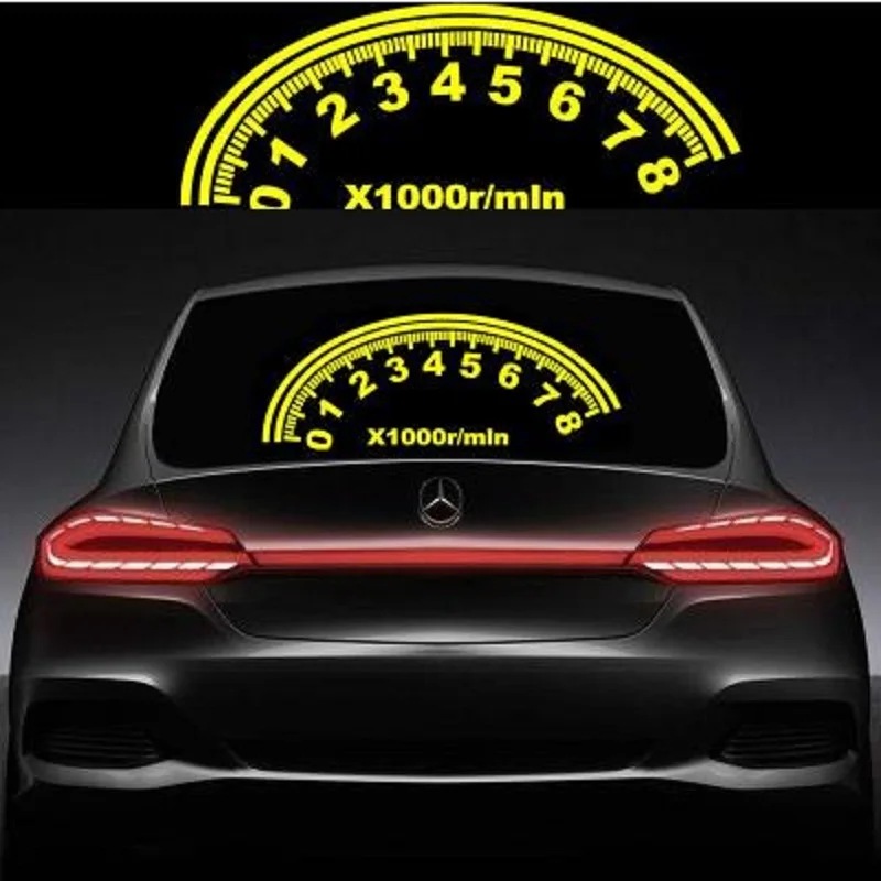 Часы Стайлинг автомобиля музыкальный ритм автомобильная наклейка EQ EL