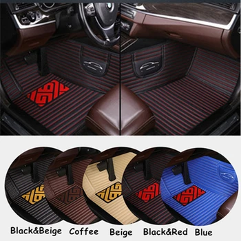 

SJ Waterproof Custom FIT Car Floor Mats Front &Rear FloorLiner Styling Auto Parts Carpet Mat For Peugeot 206 2004 2005-2008
