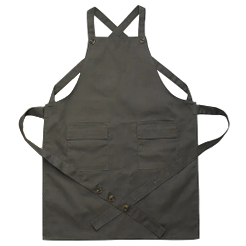 Botique-Stylist Apron Adjustable Unisex Cobbler Uniforms with Pockets Art Smock Aprons for Women Beauticians for Workwear
