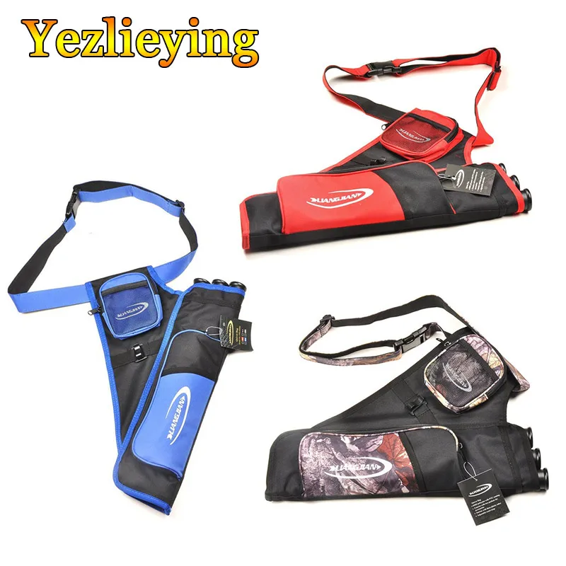 

Hunting Arrow Holder Carry Bag Archery Bow Arrow Holder Carry Bag 3 Tubes with Belt Quiver Outdoor Crossbow