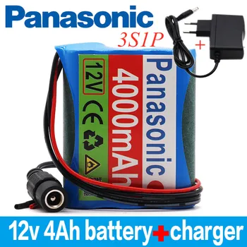 

Panasonic 12 V 4000 mAh 3S1P Batterie Au Lithium 18650 Batterie Au Lithium Pack Protection Conseil Rechargeable 1A Chargeur