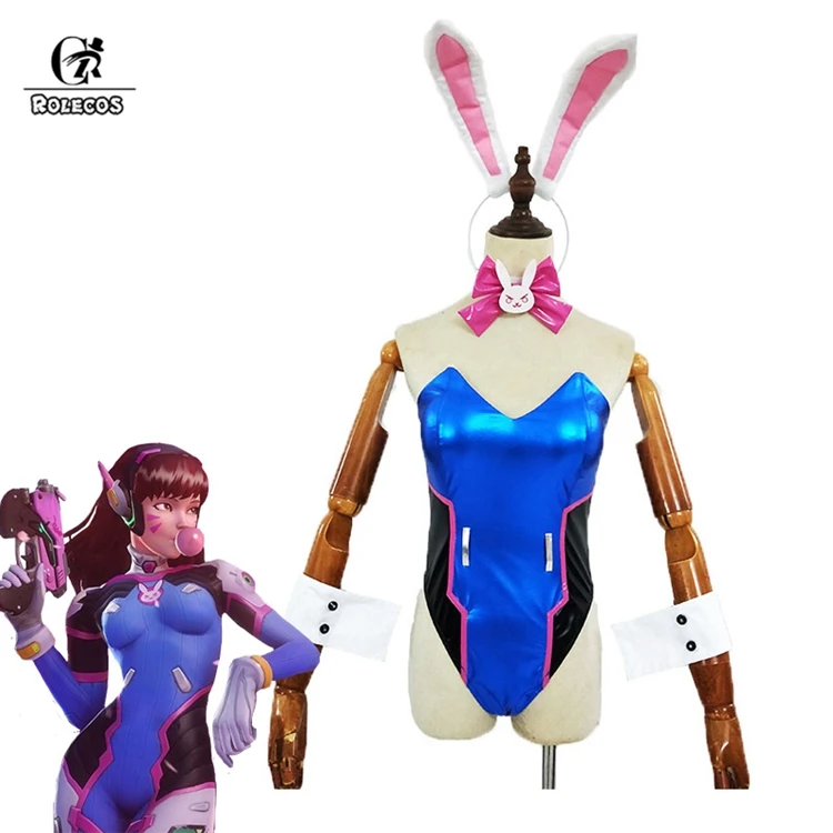 ROLECOS игра OW dva Косплей Costum Song hana Bunny Girl Cotume сексуальный женский комбинезон милый женский комбинезон над часами игра косплей