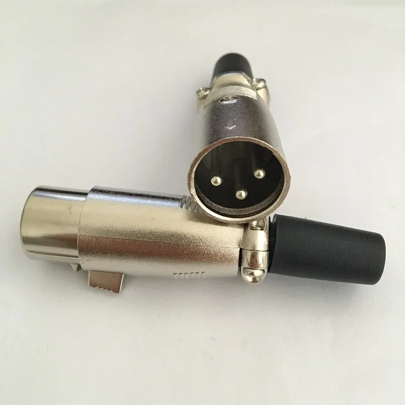 10 шт./лот XLR 3Pin аудио микрофонный кабель Разъем штекер Женский Штекер подключения