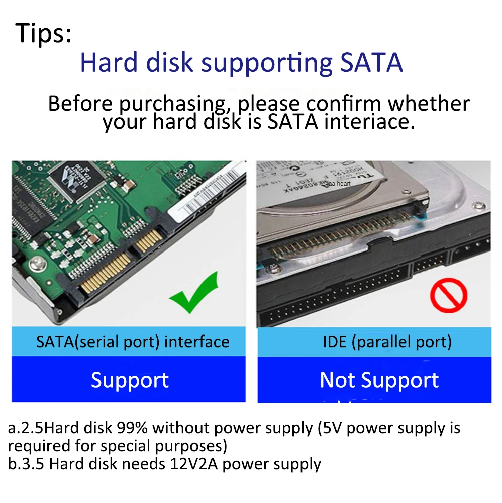 USB 3 to SATA Type C Adapter - External HDD/SSD Converter for 2.5/3.5 Inch Drives - Compatible with Mackbook Pro and Computers Description Image.This Product Can Be Found With The Tag Names Computer Cables Connecting, Computer Peripherals, PC Hardware Cables Adapters, Usb