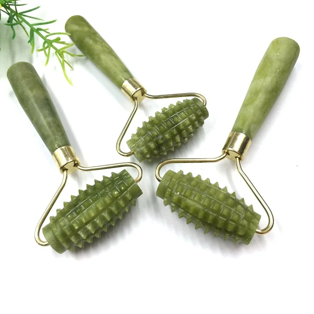 Fashion Facial Massage Roller Anti Aging Artificial Jade Thin Face Massage Stick Roller Slimming Facial Beauty Tool