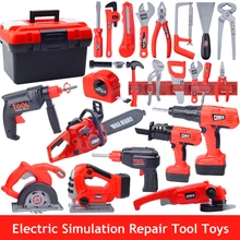 Игрушечный инструмент для моделирования, детский набор инструментов, электрическая дрель, отвертка, игра в дом, инженерная головоломка, игрушки для детей, подарки