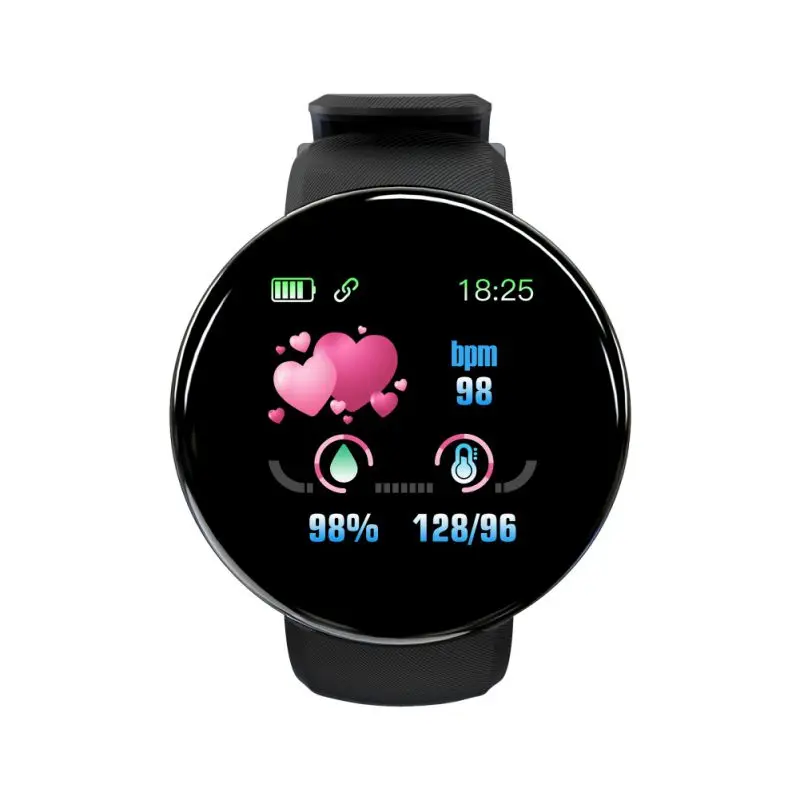 D18 Смарт-Браслет Водонепроницаемый Bluetooth Смарт-часы измерение давления Smartband кровяное давление сердечный ритм браслет Прямая поставка