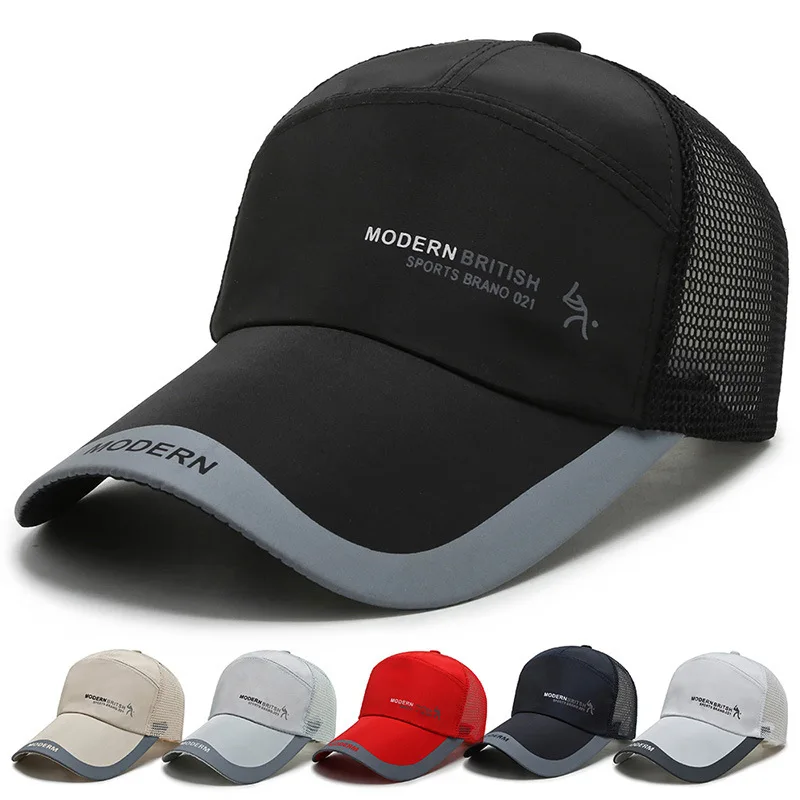 

New Spring Summer Quick Drying Baseball Cap Truck Men Women Sport Outdoor Fishing Hiking Mountaineering Running Hat Bone A145
