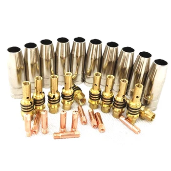 

30Pcs 15AK Torch Machine Consumables MIG Torch Gas Nozzle Tips Holder for MIG MAG Welding Machine