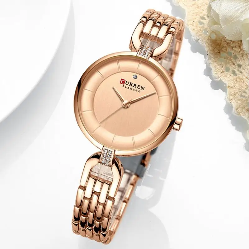Женские часы CURREN Bayan Kol Saati модные женские часы из розового золота Reloj Mujer Saat Relogio Zegarek Damski