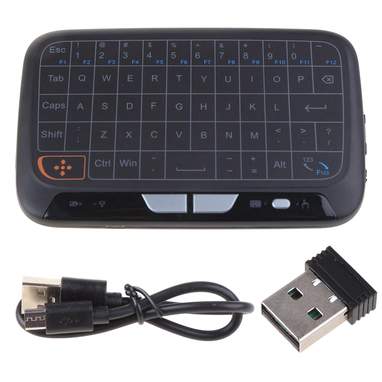 2 4ghz h18 backlit mini wireless keyboard full screen air mouse