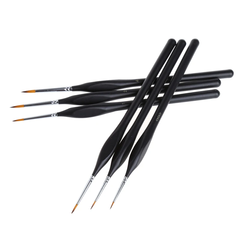 

6X Detail Paint Brush Set for Miniature Watercolor Acrylic Oil Painting Drawing
