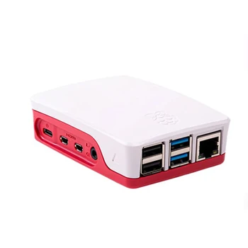 

Official Raspberry Pi4 case For use with Raspberry Pi 4 Red and white Colors High quality ABS material Beautiful Dustproof