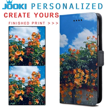 

For Samsung Galaxy J4 Plus Cover, Magnetic leather wallet Case For Samsung Galaxy J4+ Personalized logo custom photo phone case