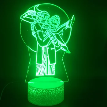 

Suicide Squad Action Figure Joker 3D Led Night Light RGB Changing Visual Illusion LED Light Novelty Clock Base Table Lamp Gift