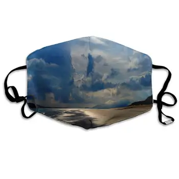 

Sunset Beach Dust Masks Reusable Cotton Breathable for Outdoor Cycling Face Earloop Masks Dust Pollen Allergens Masks